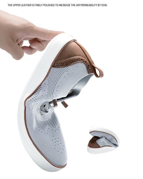 Wide-toe casual sports shoes for men - thick-toed shoes with mesh upper for walking and running.