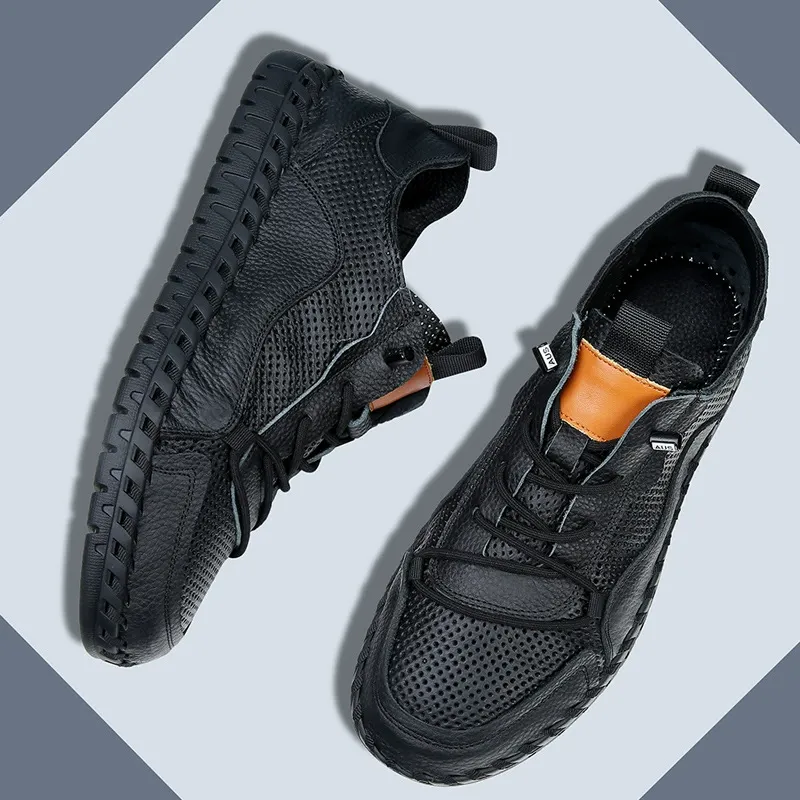 Men's breathable sweat-absorbent soft-soled shoes