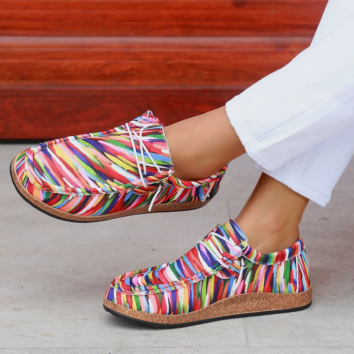 Independence Day colored single shoes