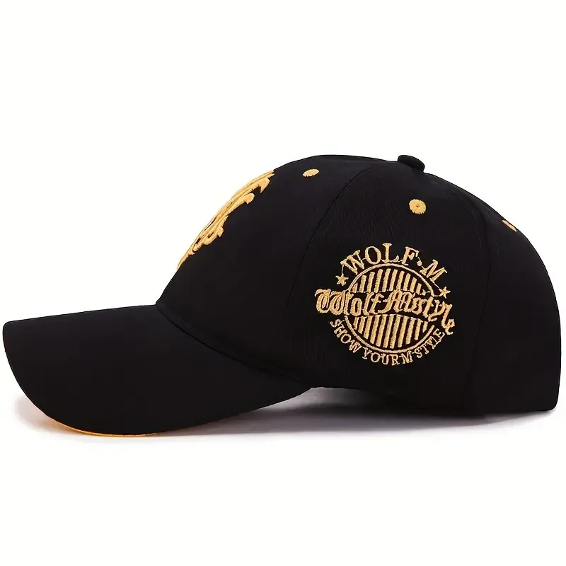 1pc Breathable Embroidered Baseball Cap for Men
