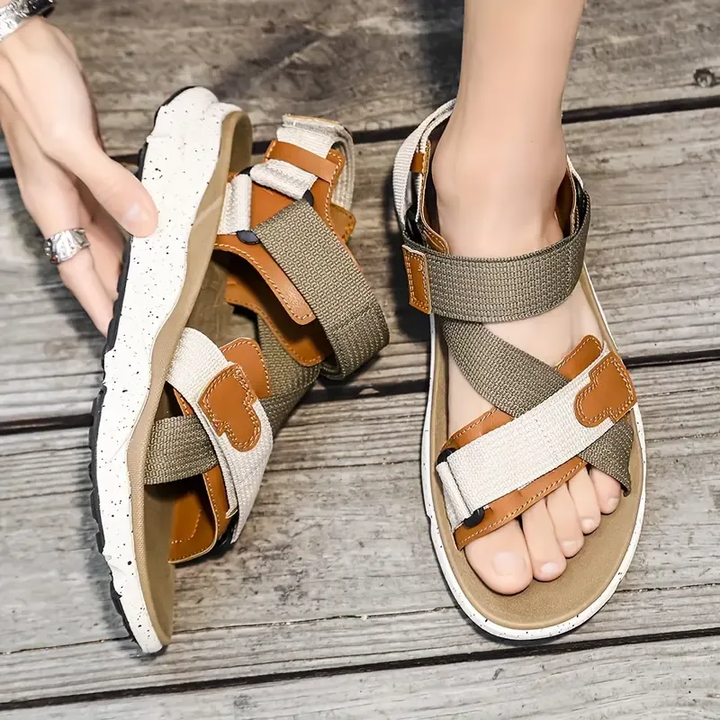 Stylish Men's Color Block Sandals