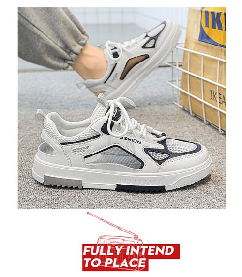 Hollow mesh sports closed toe mesh shoes