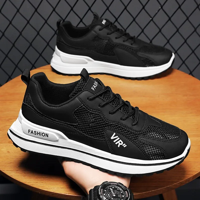 Summer new breathable trendy versatile large mesh casual sports men's shoes