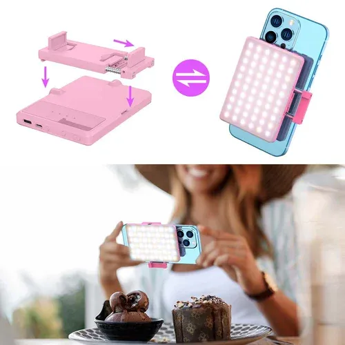LED Phone Light with Front & Back Clip