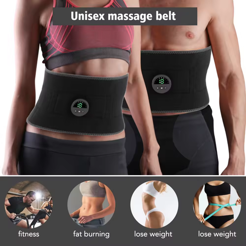 Weight Loss Body Slimming Belly Massager Fitness Training Abdominal Belt EMS Muscle Stimulator