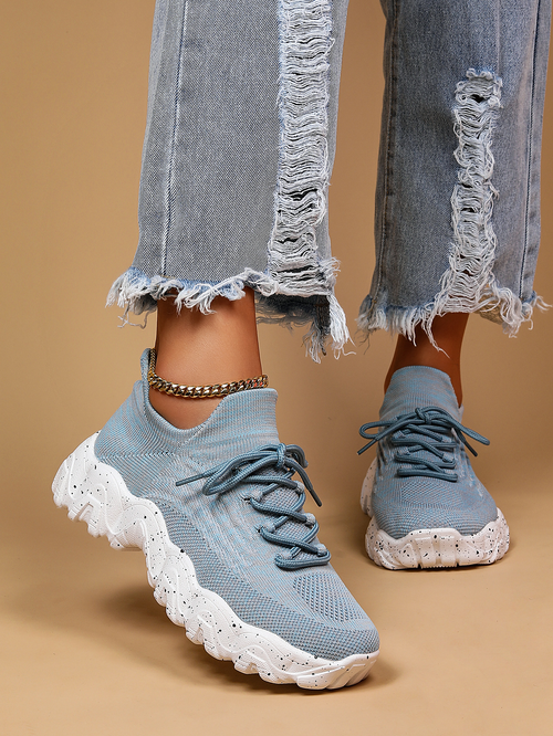 Breathable flying woven loafers