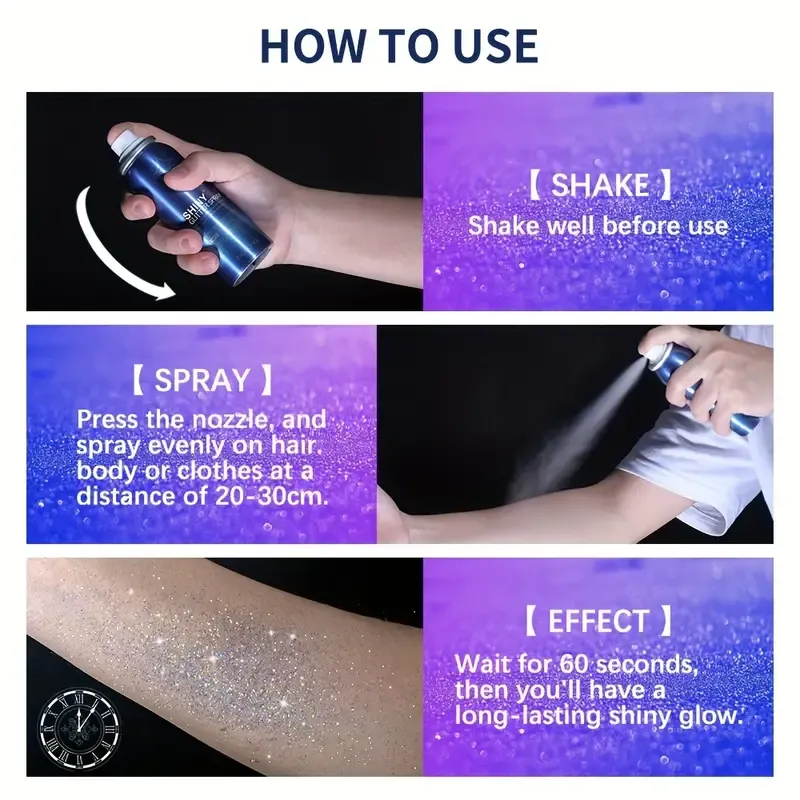 Glitter Spray  Long Lasting
