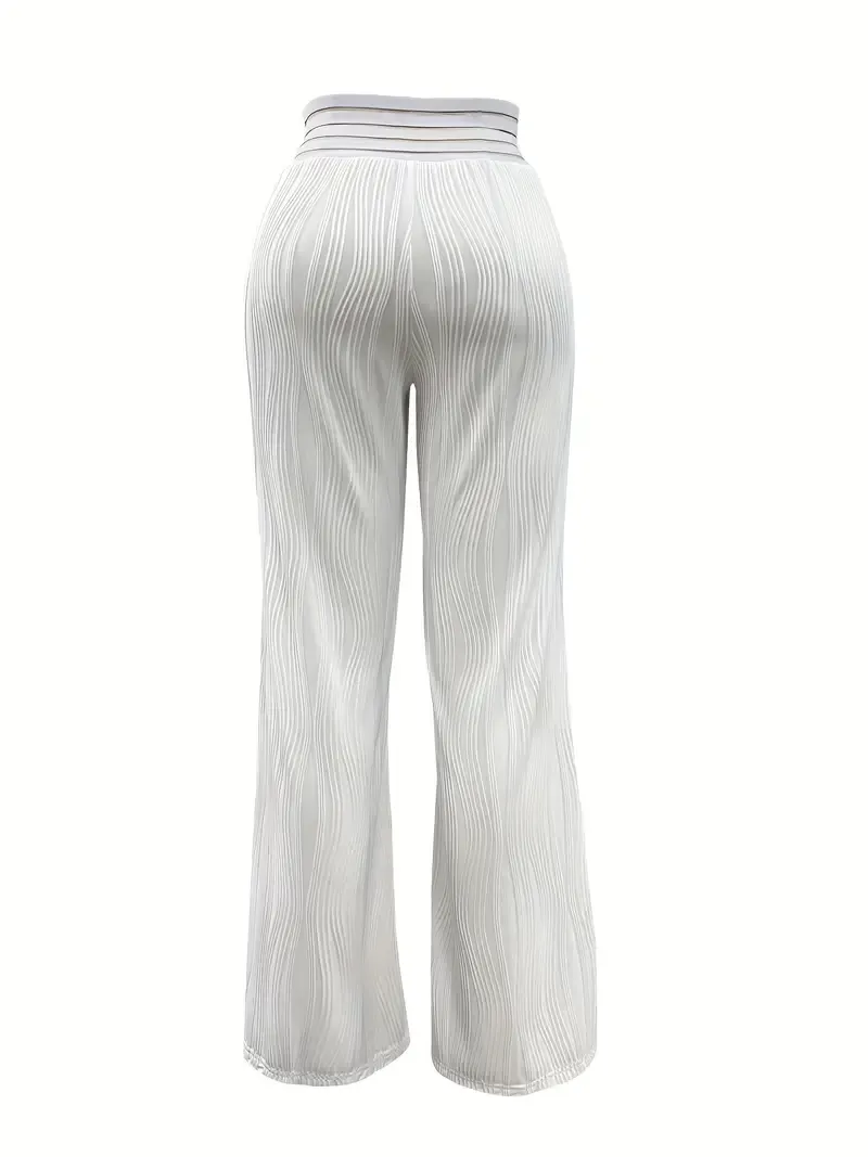 Y2K High Waist Wide Leg Pants, Solid Color Loose Pants For Every Day, Women's Clothing