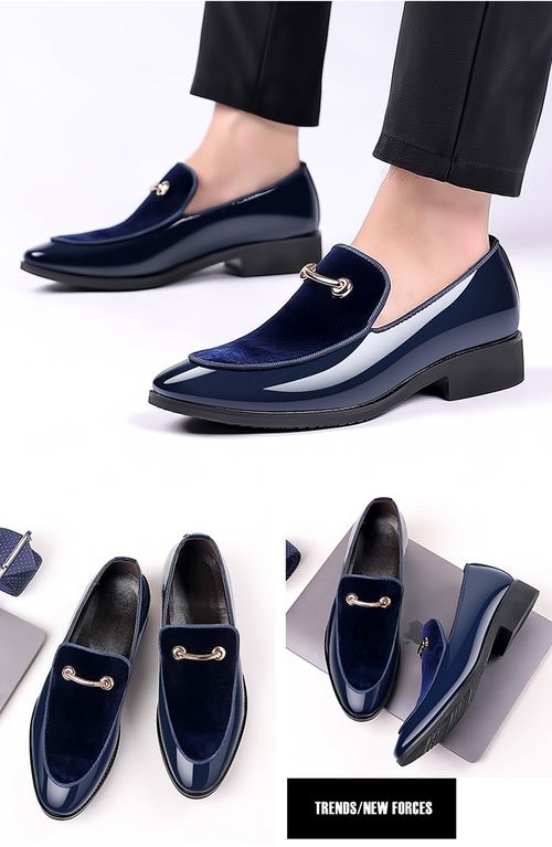 🔥2025 HOT SALE -50%🔥British style leather shoes suede patent leather casual shoes trendy loafers wedding men's shoes single shoes