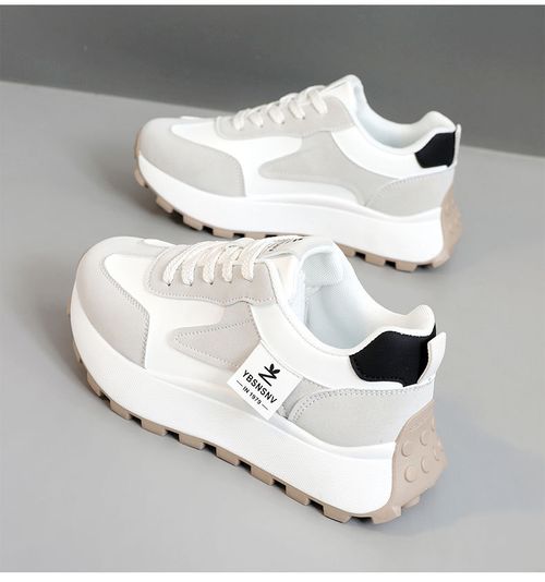 Breathable white shoes, wear-resistant