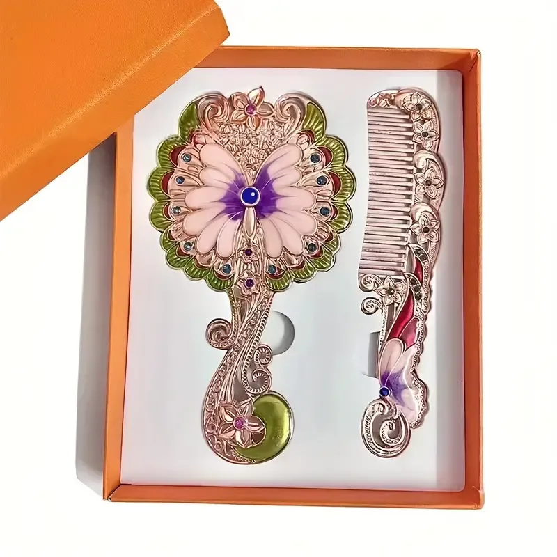 Vintage Floral Vanity Mirror