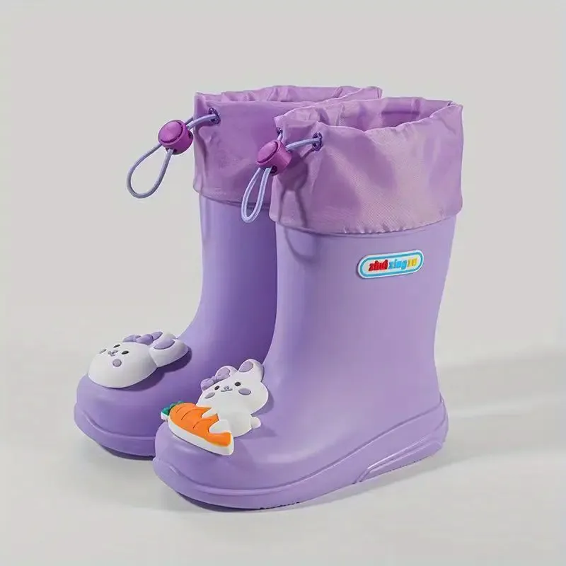 Vibrant Cartoon Rain Boots for Girls