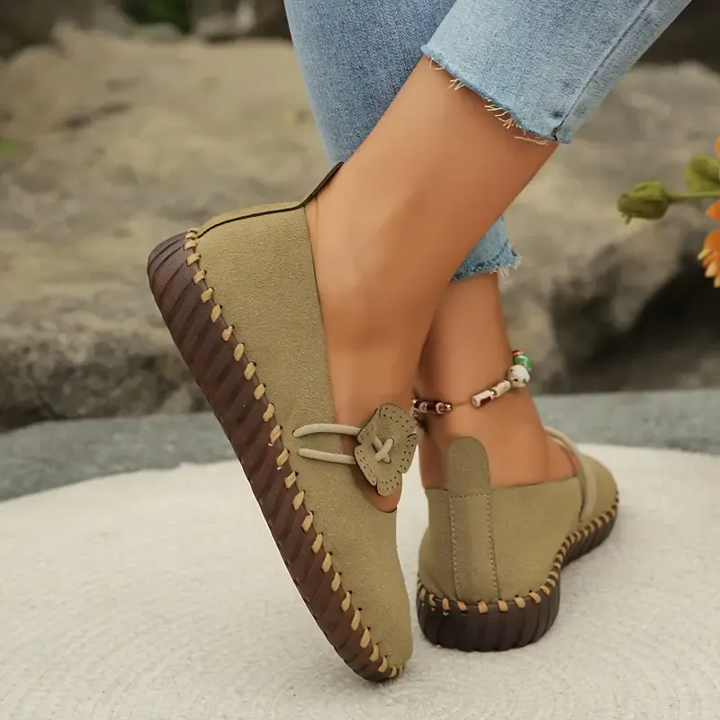 Stylish Solid Color Flats for Women