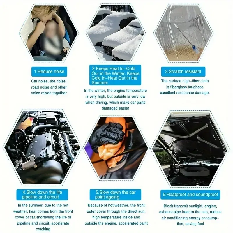 Car Heat Noise Insulation Mat Sound Deadening Damping Mat