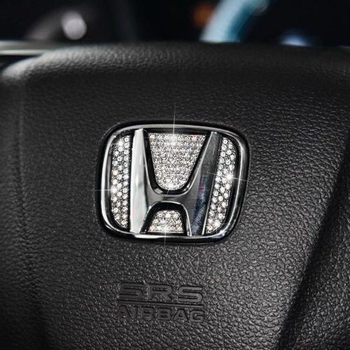 Steering Crystal Caps Compatible for Toyota Steering Emblem Badge Cover