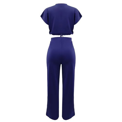 Summer hot-selling short-sleeved drawstrin
