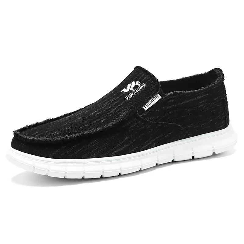 New style men's shoes - canvas shoes with breathable fabric, versatile and durable, soft sole, one-piece design.
