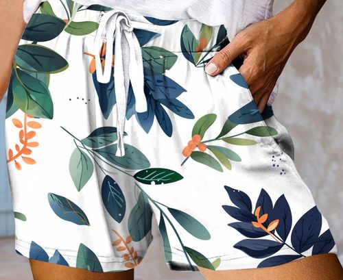 Men's 3D Flowers Pattern Print Beach