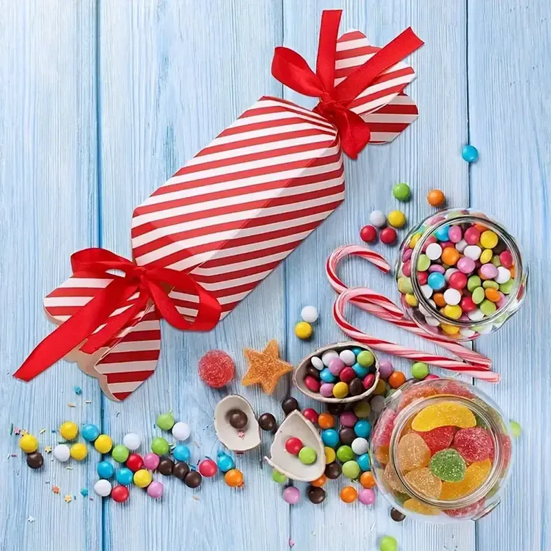 Red Striped Gift Boxes