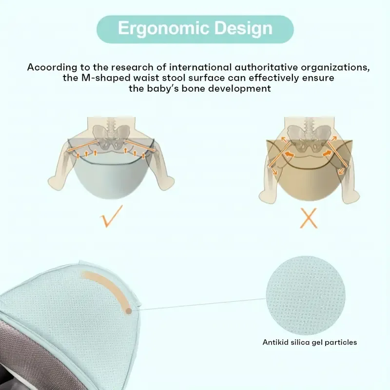 Breathable Ergonomic Baby Carrier Waist Stool
