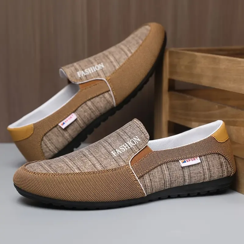 Stylish Men's Canvas Slip-On Sneakers