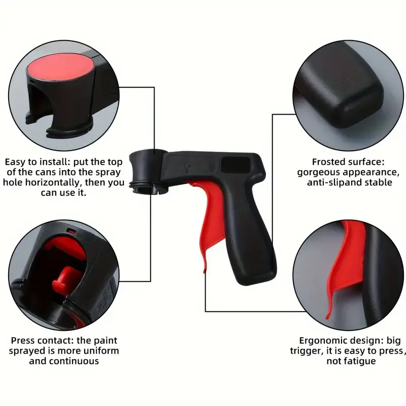 Portable Power-assisted Spray Gun With Self-spraying Paint, Compatible Handle For Automotive Painting