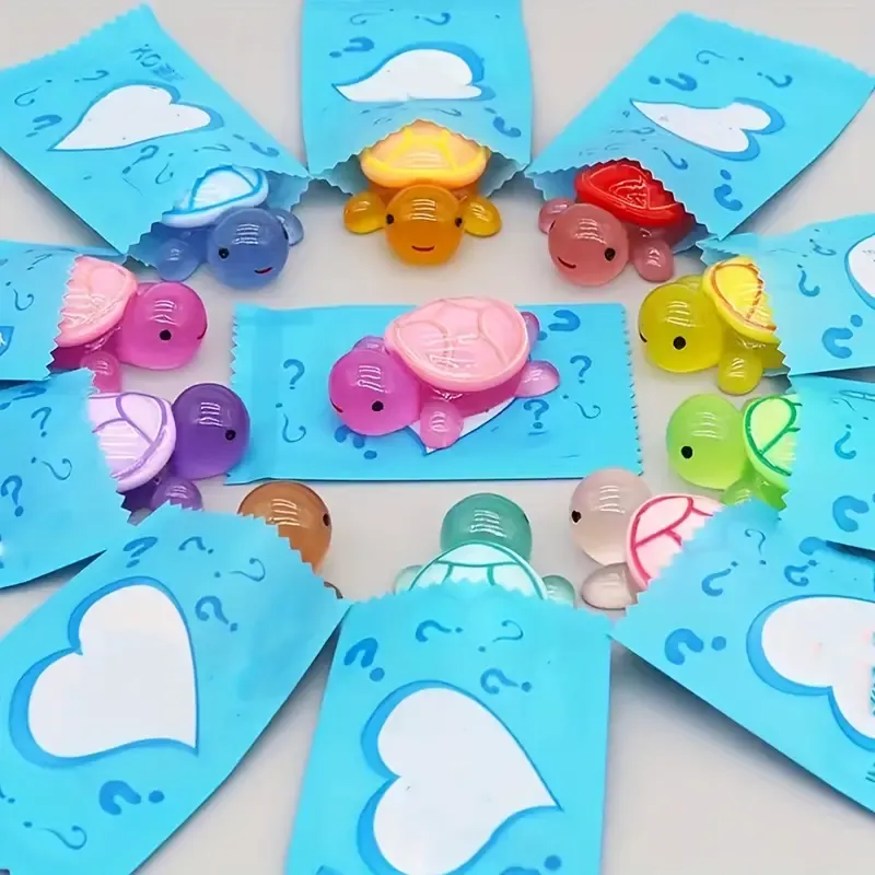 25pcs Glow-in-the-Dark 3D Turtle Blind Bags