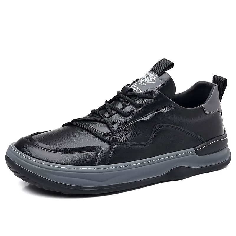 Breathable, fashionable, versatile, retro soft leather casual sneakers