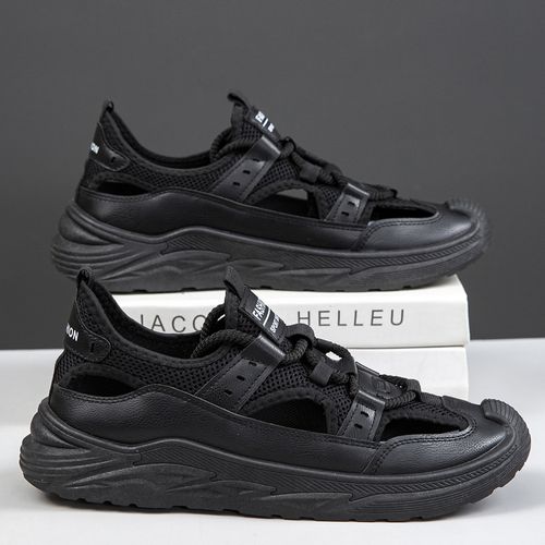 Breathable mesh beach shoes, low-top perforated casual shoes