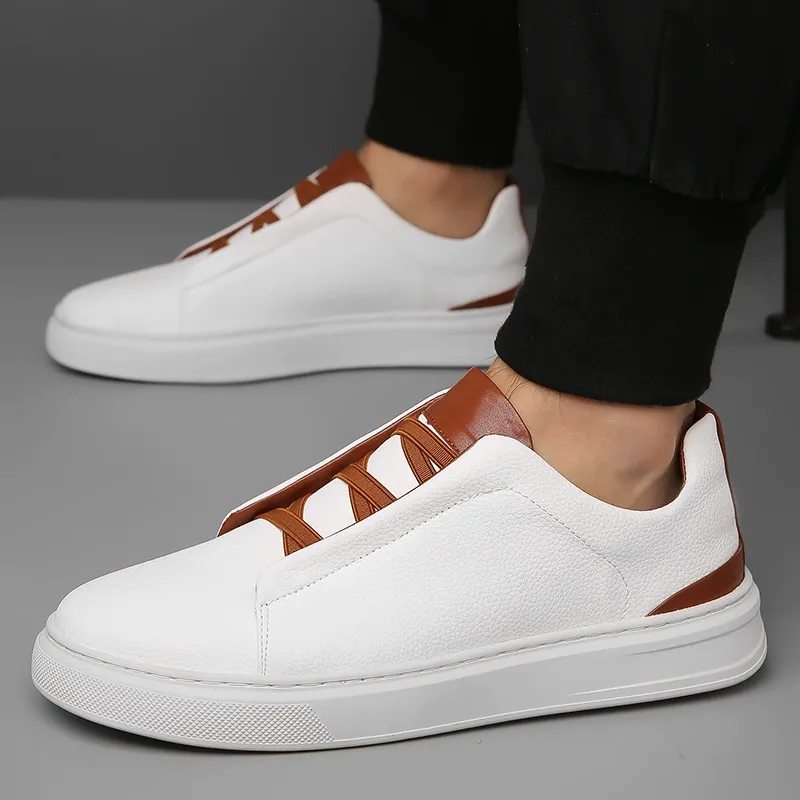 Fashionable four-season casual leather shoes
