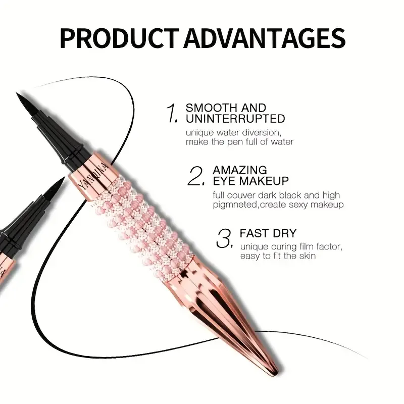 Glittering Black Liquid Eyeliner