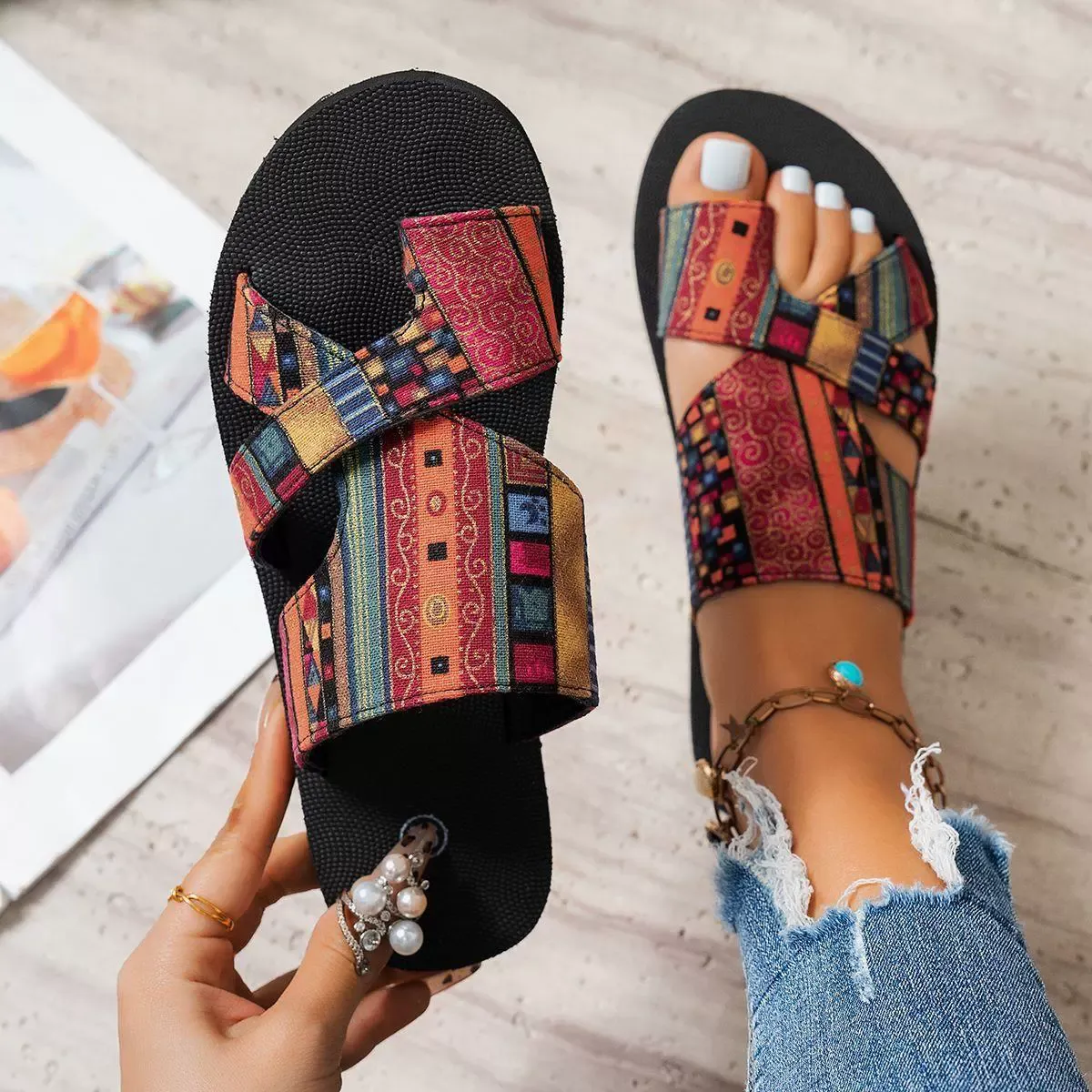 lightweight breathable beach sandals for women
