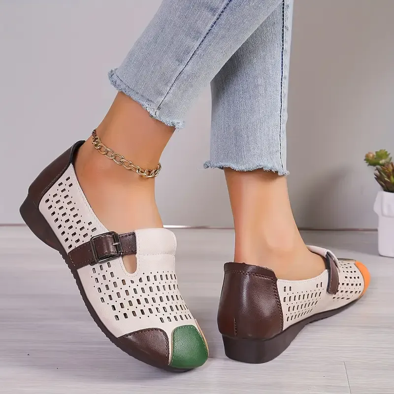 Women's Colorblock Flat Shoes