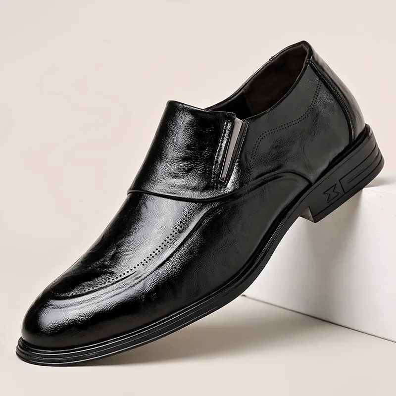 High-end embossed business formal casual shoes