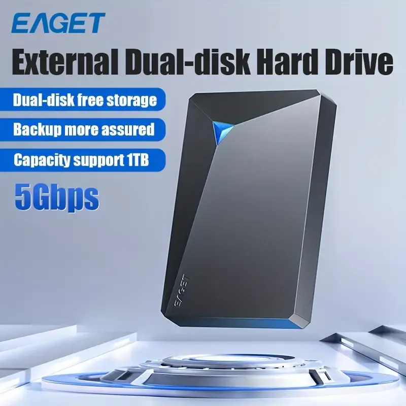 Portable Dual-Disk Hard Drive