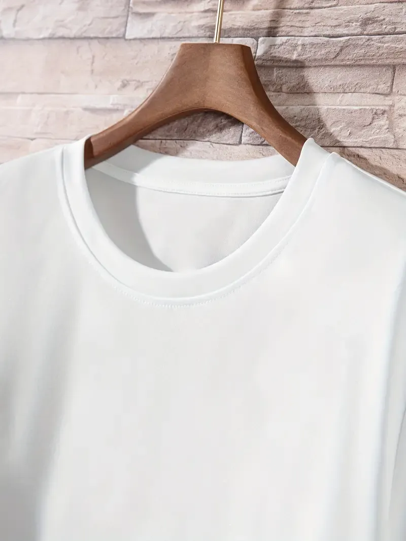 4 Pcs, Men's Basic Solid Color Short Sleeve Comfy T-shirt, Casual Tee Men's Summer Clothes, Men's Clothing
