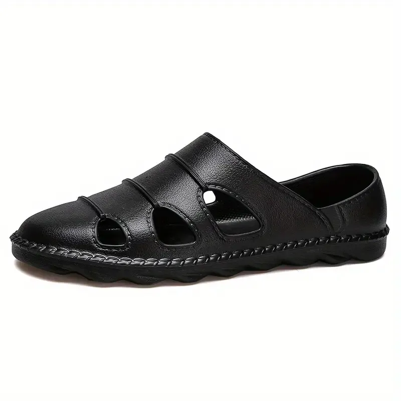 Men's Close Toe Breathable Slip On Sandals