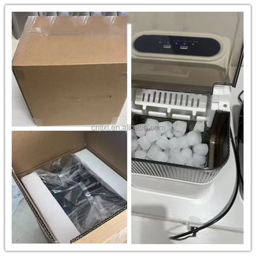 Mini Ice Maker Electric Bullet Cylindrical Ice Maker Machine Automatic Household Ice Machine for Milk Tea Shop Kitchen Office