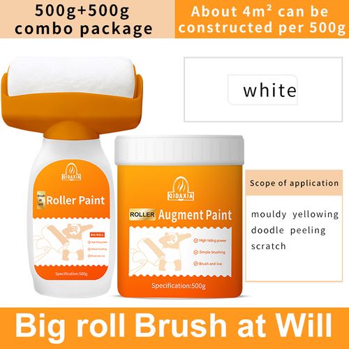 Wall roller brush repair paint Water-based clean flavor latex paint graffiti cover wall roller