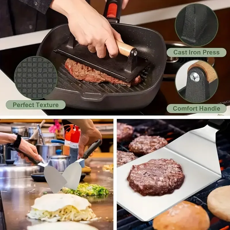Stainless Steel Griddle Tool Set