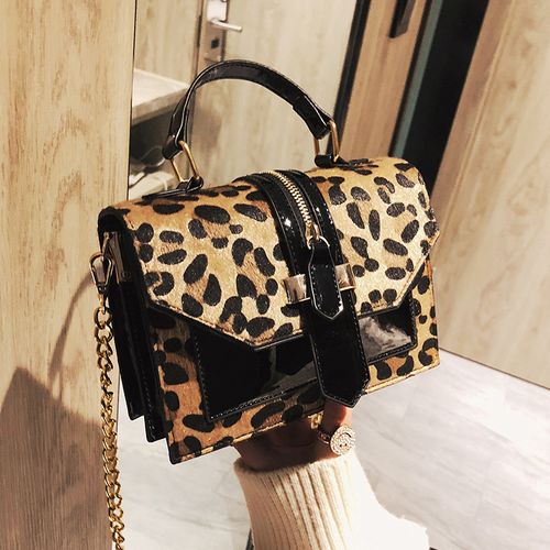 Stylish Leopard Print Mini Crossbody Bag
