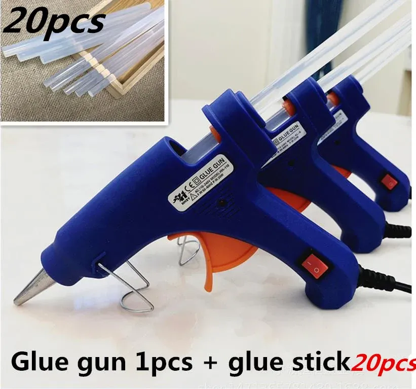 20W hot melt glue gun suitable for 7mm glue stick factory wholesale small glue gun 20W hot melt glue stick tool for 7mm gl