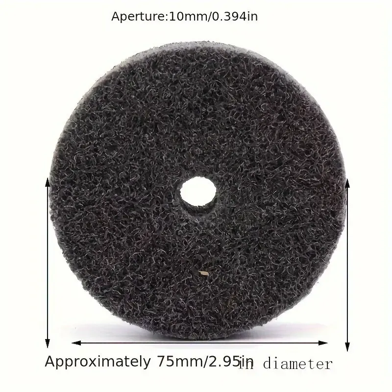 5 Pcs Fiberglass Buffing Wheels for Angle Grinder, Emery Grit Material, Compatible  Bench Buffers and Polishers