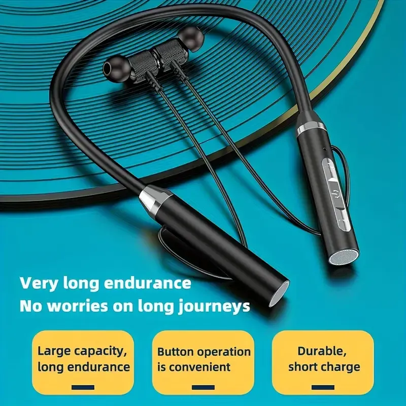A pair of Wireless earphone wireless neck sports two ear in-ear neck hanging K21 extra long standby