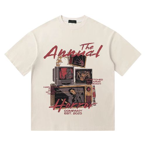 American streetwear brand pure cotton short-sleeved shirt