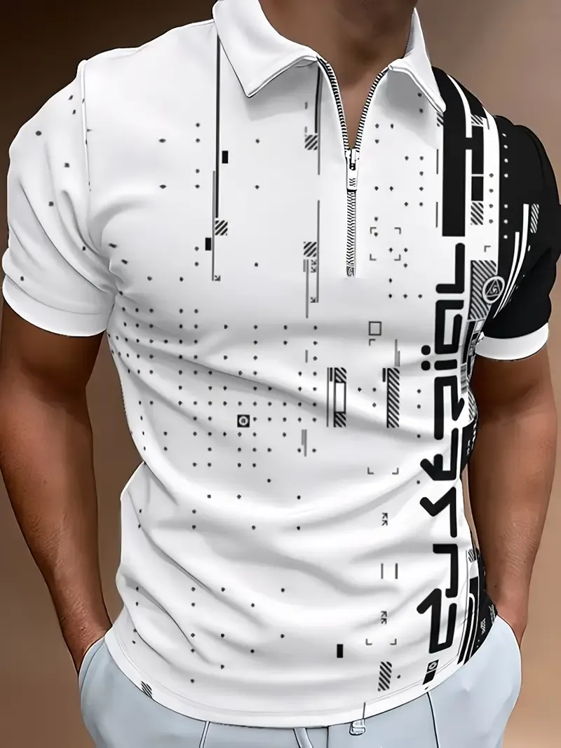 Summer Trendy Striped Polo Shirt