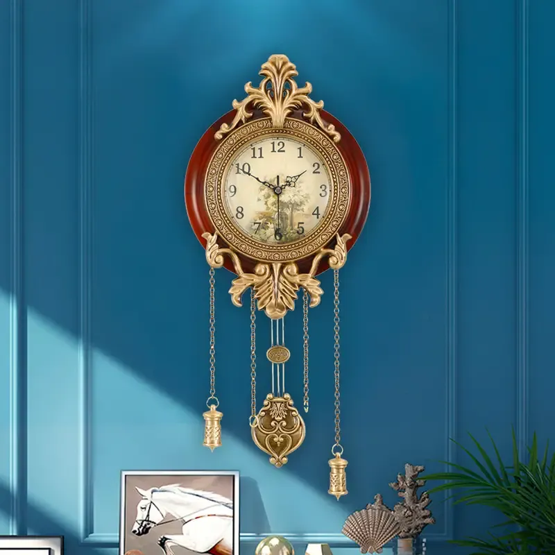 Battery Operated Real Wood Wall Clock