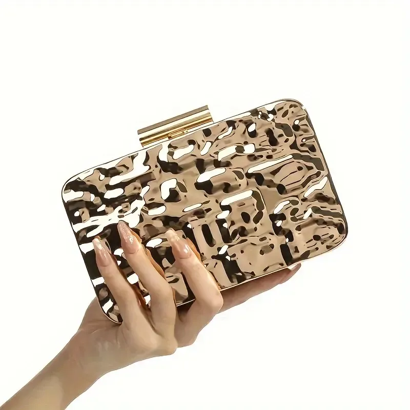 Metal Crossbody Box Bag