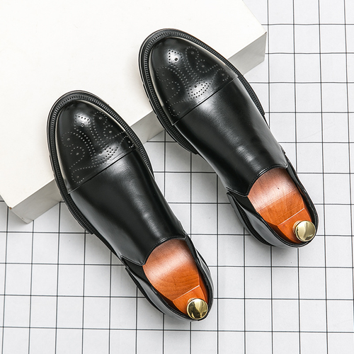 Low-top business brock men's shoes