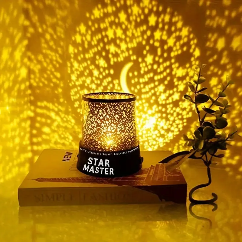 1pc LED Starry Sky Light Projector Colorful Night Light, For Home Decor Living Room, Halloween, Christmas Decor, Wall Decor, For Camping, Party, Gift For Birthday